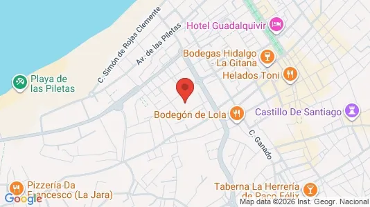 Apartments for rent i Sanlúcar de Barrameda - kort over placeringen