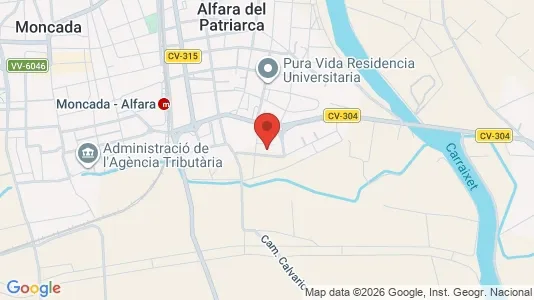 Apartments for rent i Alfara del Patriarca - kort over placeringen