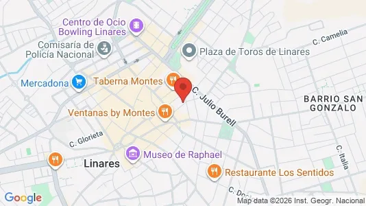 Rooms for rent i Linares - kort over placeringen