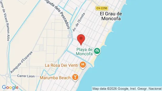 Apartments for rent i Moncofa - kort over placeringen