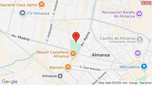 Apartments for rent i Almansa - kort over placeringen