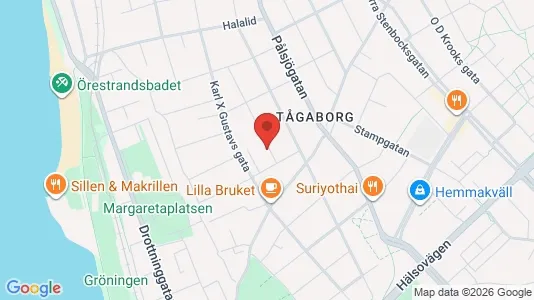 Apartments for rent i Helsingborg - kort over placeringen