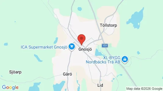 Apartments for rent i Gnosjö - kort over placeringen