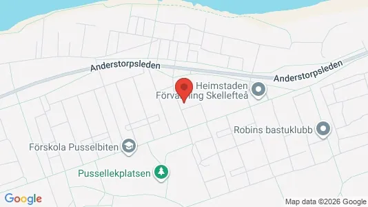 Apartments for rent i Skellefteå - kort over placeringen