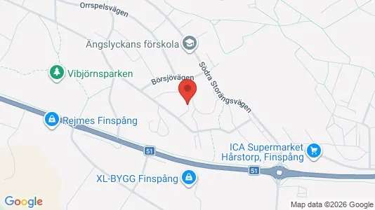 Apartments for rent i Finspång - kort over placeringen