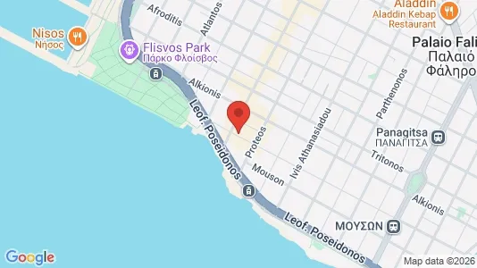 Apartments for rent i Palaio Faliro - kort over placeringen