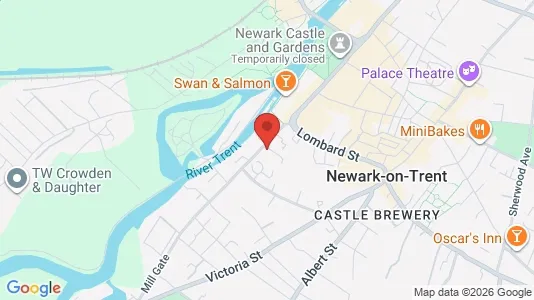 Apartments for rent i Newark - Nottinghamshire - kort over placeringen
