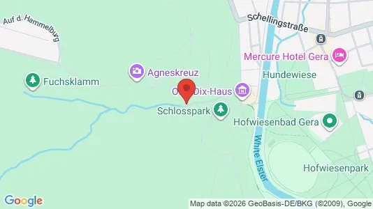 Apartments for rent i Gera - kort over placeringen
