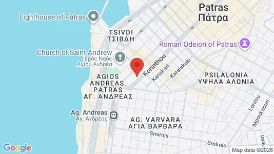 Apartments for rent i Patras - kort over placeringen