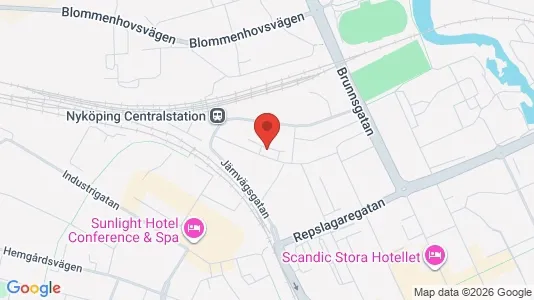 Apartments for rent i Nyköping - kort over placeringen