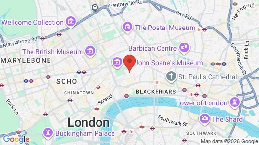 Apartments for rent i London WC2A - kort over placeringen