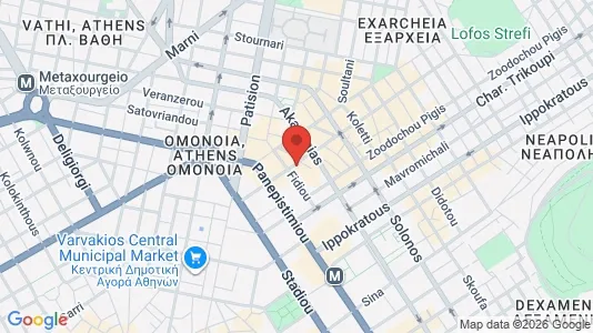 Apartments for rent i Athens Exarchia - kort over placeringen