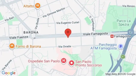 Rooms for rent i Milano Zona 5 - Vigentino, Chiaravalle, Gratosoglio - kort over placeringen