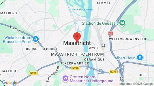 Apartments for rent i Maastricht - kort over placeringen