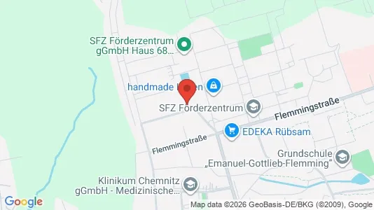Apartments for rent i Chemnitz - kort over placeringen