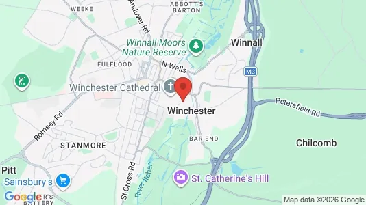 Houses for rent i Winchester - Hampshire - kort over placeringen