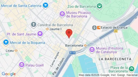 Apartments for rent i Barcelona Ciutat Vella - kort over placeringen