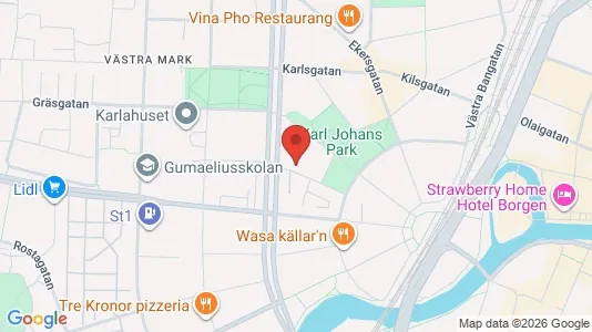 Apartments for rent i Örebro - kort over placeringen