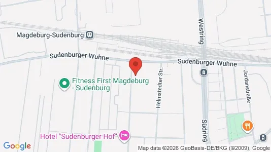 Apartments for rent i Magdeburg - kort over placeringen