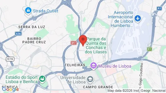 Apartments for rent i Lisboa Lumiar - kort over placeringen
