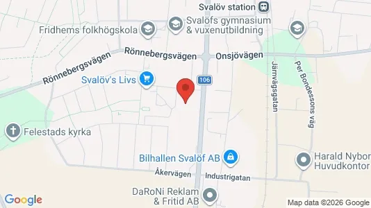 Apartments for rent i Svalöv - kort over placeringen