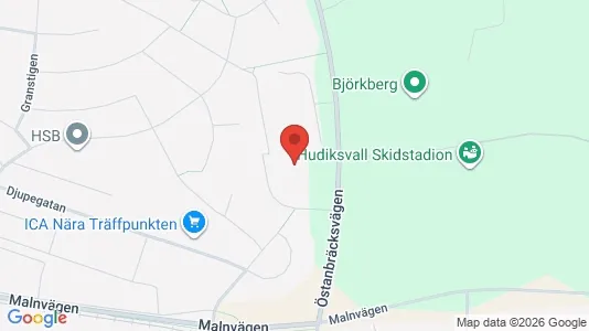 Apartments for rent i Hudiksvall - kort over placeringen