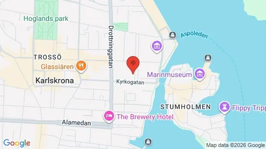 Apartments for rent i Karlskrona - kort over placeringen