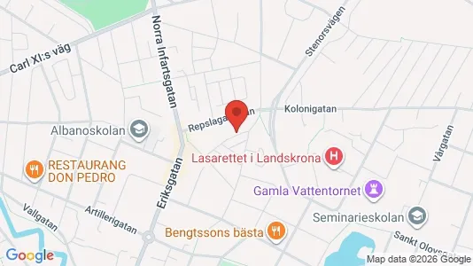 Apartments for rent i Landskrona - kort over placeringen