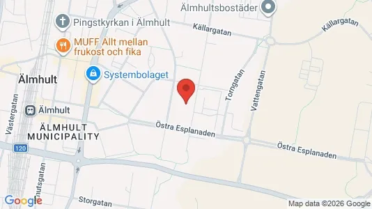 Apartments for rent i Älmhult - kort over placeringen