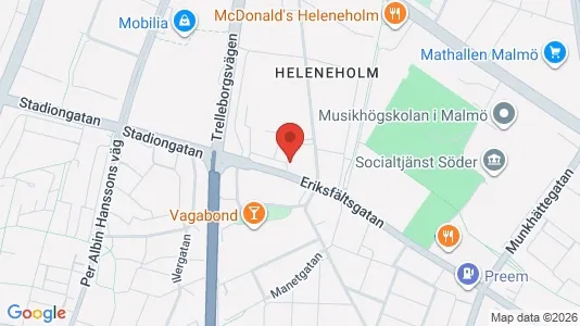 Apartments for rent i Sofielund - kort over placeringen