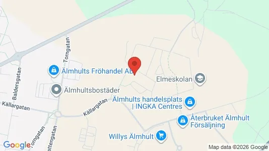 Apartments for rent i Älmhult - kort over placeringen