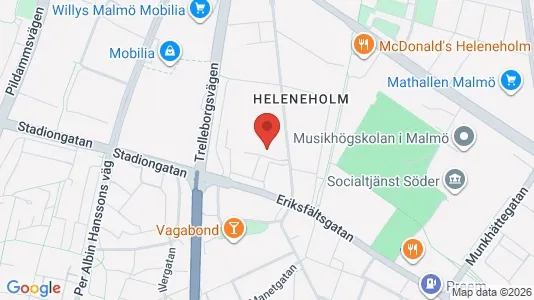 Apartments for rent i Sofielund - kort over placeringen