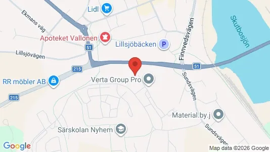 Apartments for rent i Finspång - kort over placeringen