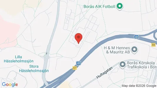 Apartments for rent i Borås - kort over placeringen