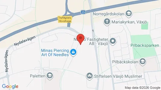 Apartments for rent i Växjö - kort over placeringen