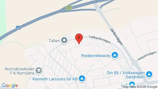 Apartments for rent i Sandviken - kort over placeringen