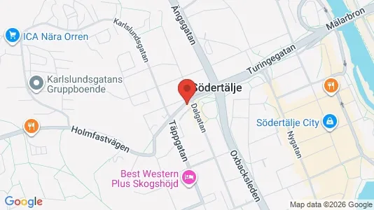 Apartments for rent i Södertälje - kort over placeringen