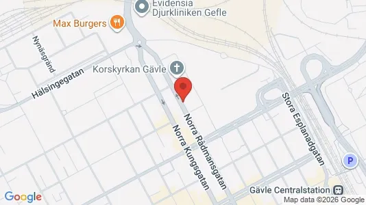 Apartments for rent i Gävle - kort over placeringen