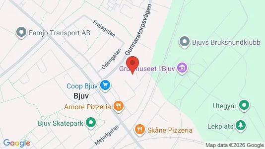 Apartments for rent i Bjuv - kort over placeringen