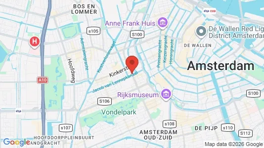 Apartments for rent i Amsterdam Oud-West - kort over placeringen