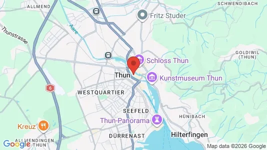 Houses for rent i Thun - kort over placeringen