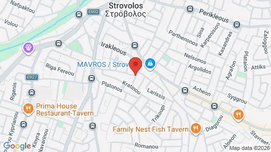 Apartments for rent i Nicosia Strovolos - kort over placeringen