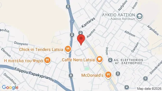Apartments for rent i Nicosia Latsia - kort over placeringen