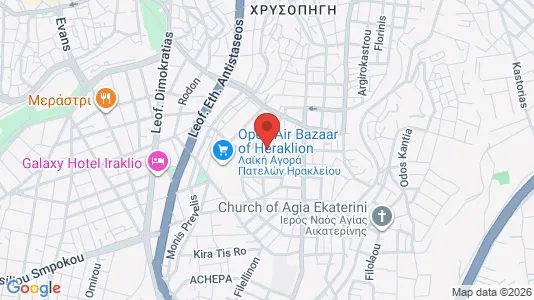Apartments for rent i Heraklion - kort over placeringen
