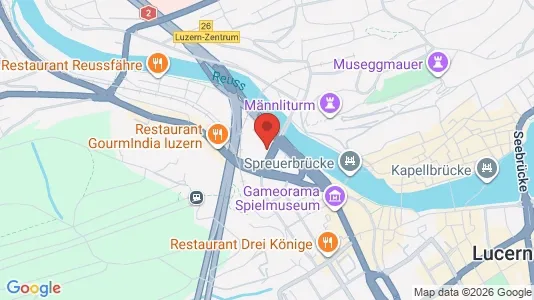Apartments for rent i Luzern-Stadt - kort over placeringen