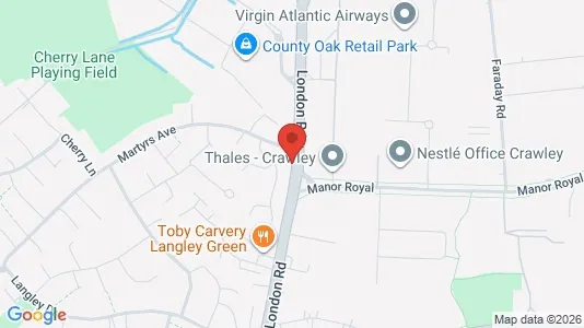 Apartments for rent i Crawley - West Sussex - kort over placeringen