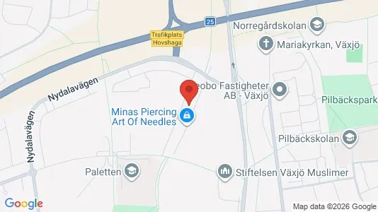 Apartments for rent i Växjö - kort over placeringen