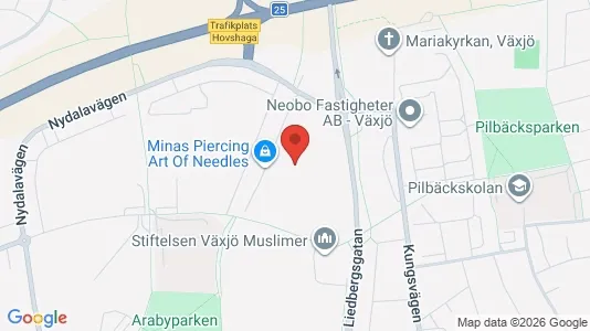 Apartments for rent i Växjö - kort over placeringen