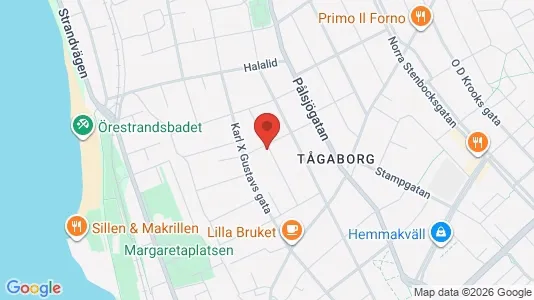 Apartments for rent i Helsingborg - kort over placeringen