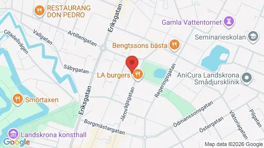 Apartments for rent i Landskrona - kort over placeringen
